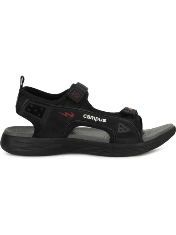 SD-027 Black Men's Sandals sold by Campus Shoes