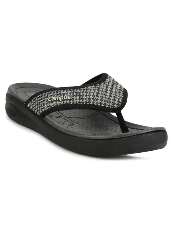 SL-406 Black Men's Flip Flops sold by Campus Shoes