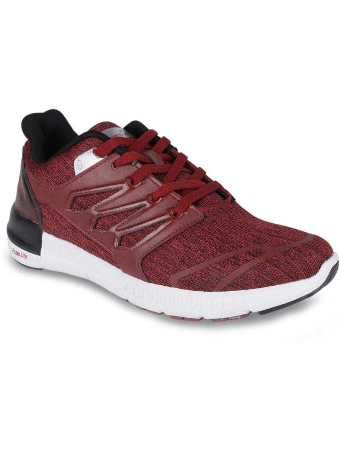 JOMIC Burgundy Men's Running Shoes sold by Campus Shoes product image thumbnail 2