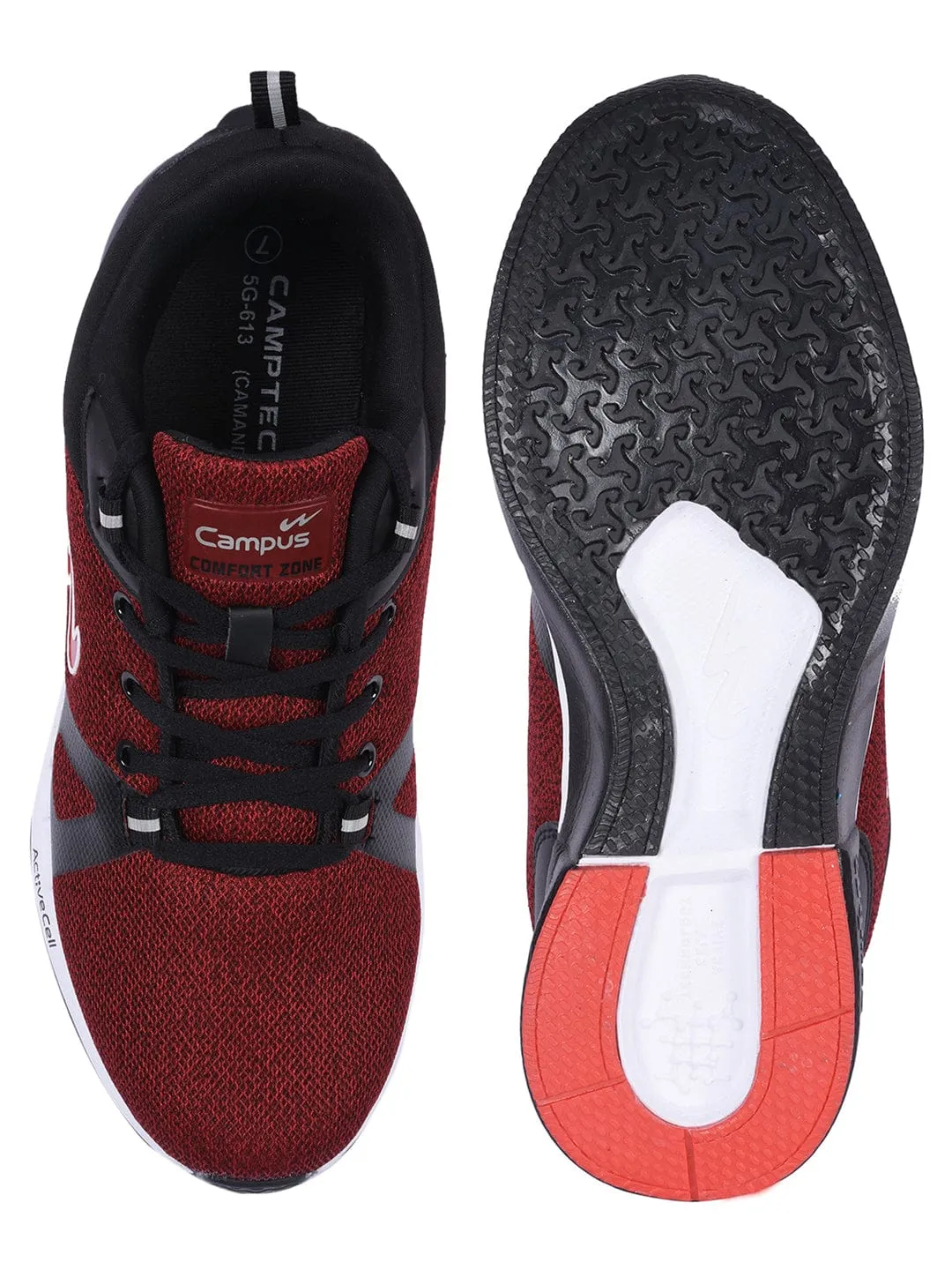 CAMANDO Red Men's Running Shoes sold by Campus Shoes product image thumbnail 4
