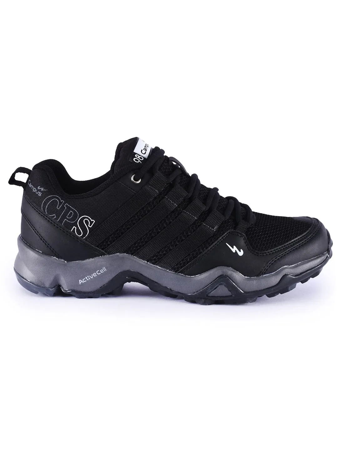 Campus Shoes TRIGGEER Black Men's Trekking Shoes Parallel