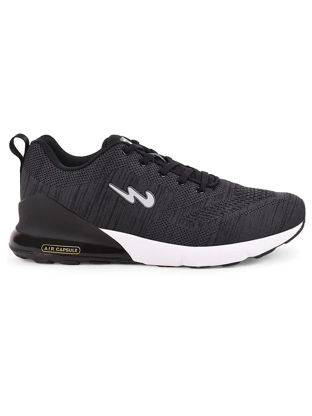 REMO Black Men's Sports Shoes sold by Campus Shoes