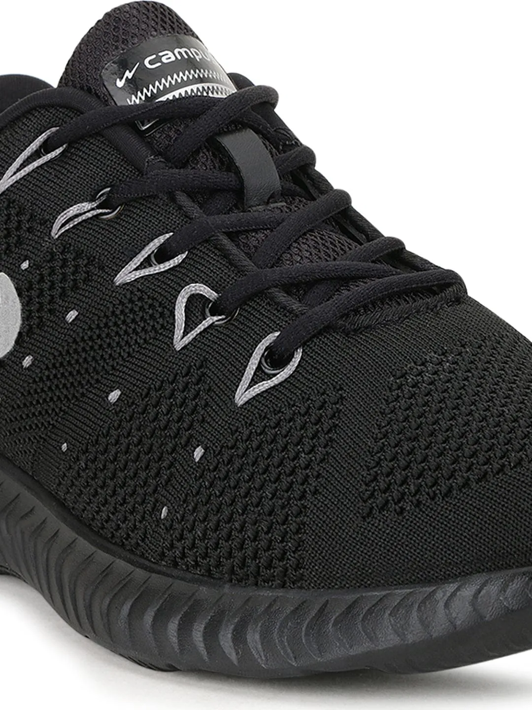 PERIS Black Men's Running Shoes sold by Campus Shoes product image thumbnail 5