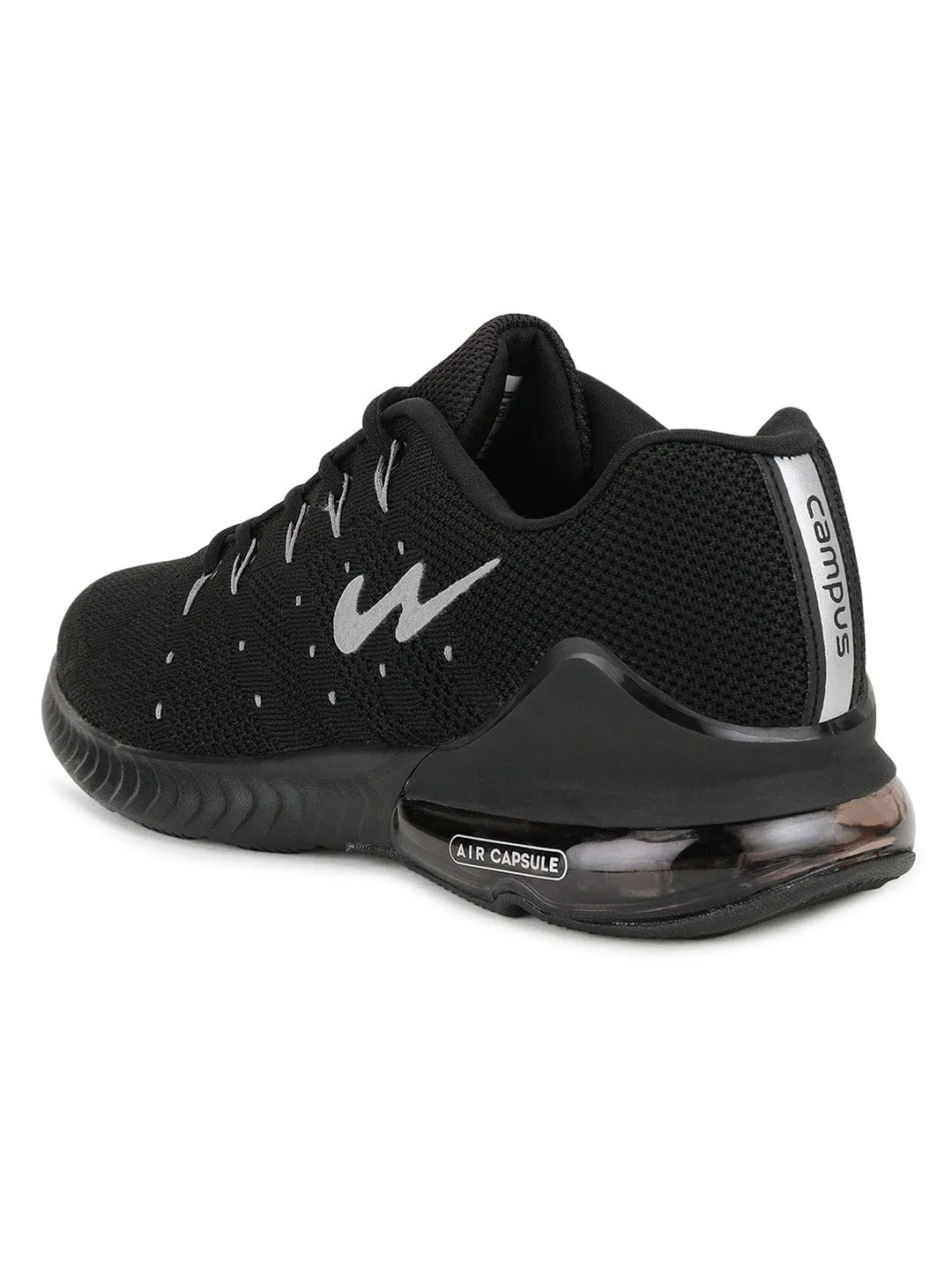 PERIS Black Men's Running Shoes sold by Campus Shoes product image thumbnail 3