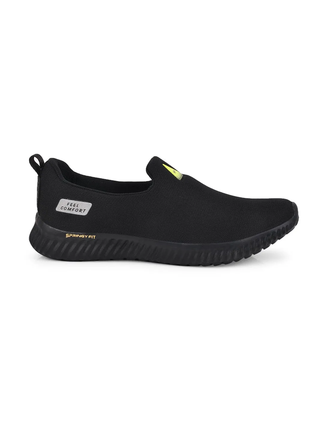 WALKFIT Black Men's Casual Shoes sold by Campus Shoes