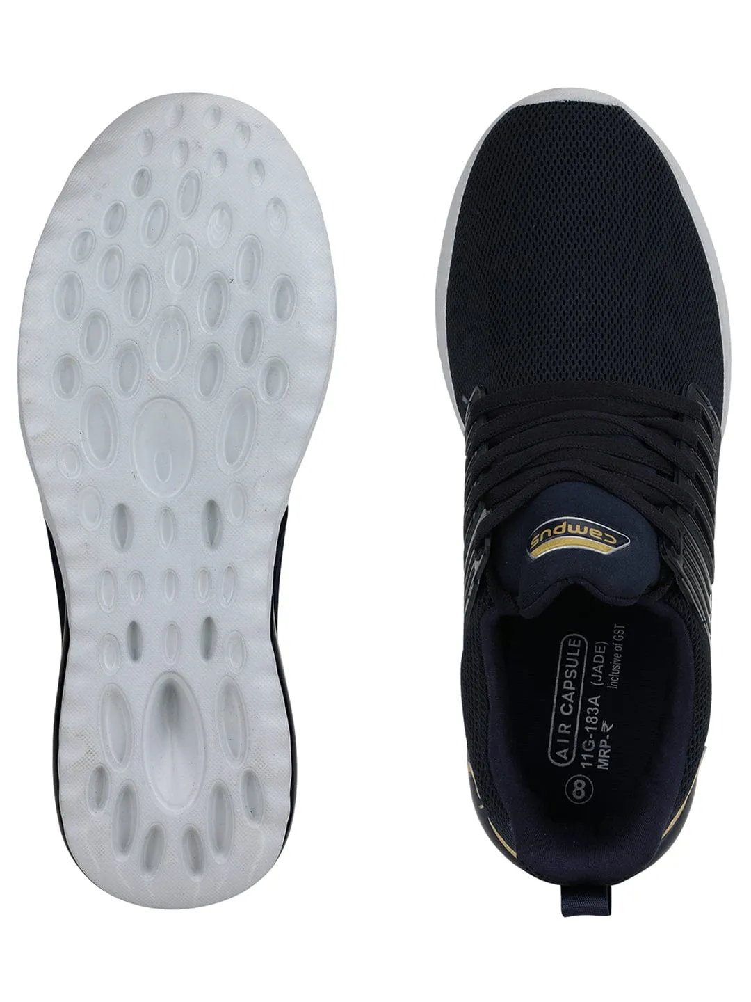 JADE Navy Men's Running Shoes sold by Campus Shoes product image thumbnail 4