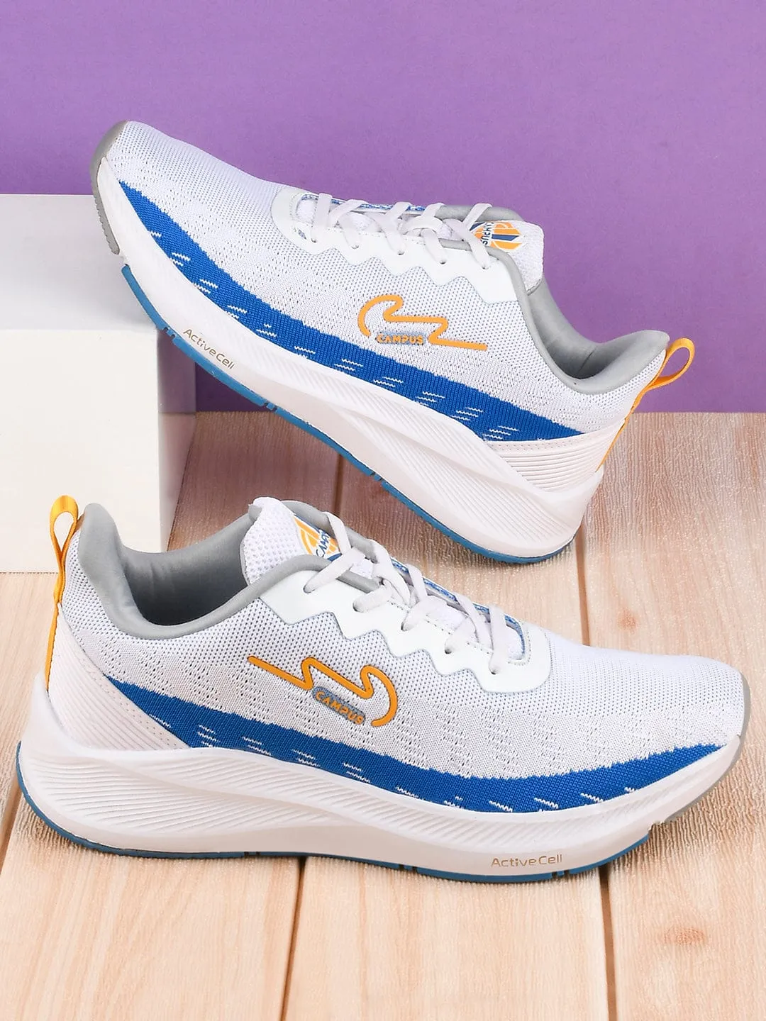 CAMP SCORE White Men's Running Shoes sold by Campus Shoes product image thumbnail 5