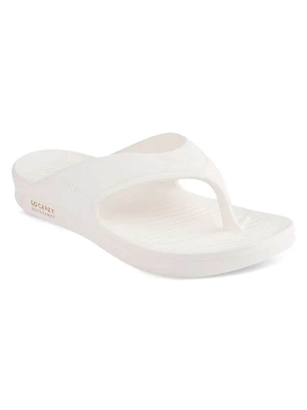 SL-450 White Men's Flip Flops sold by Campus Shoes