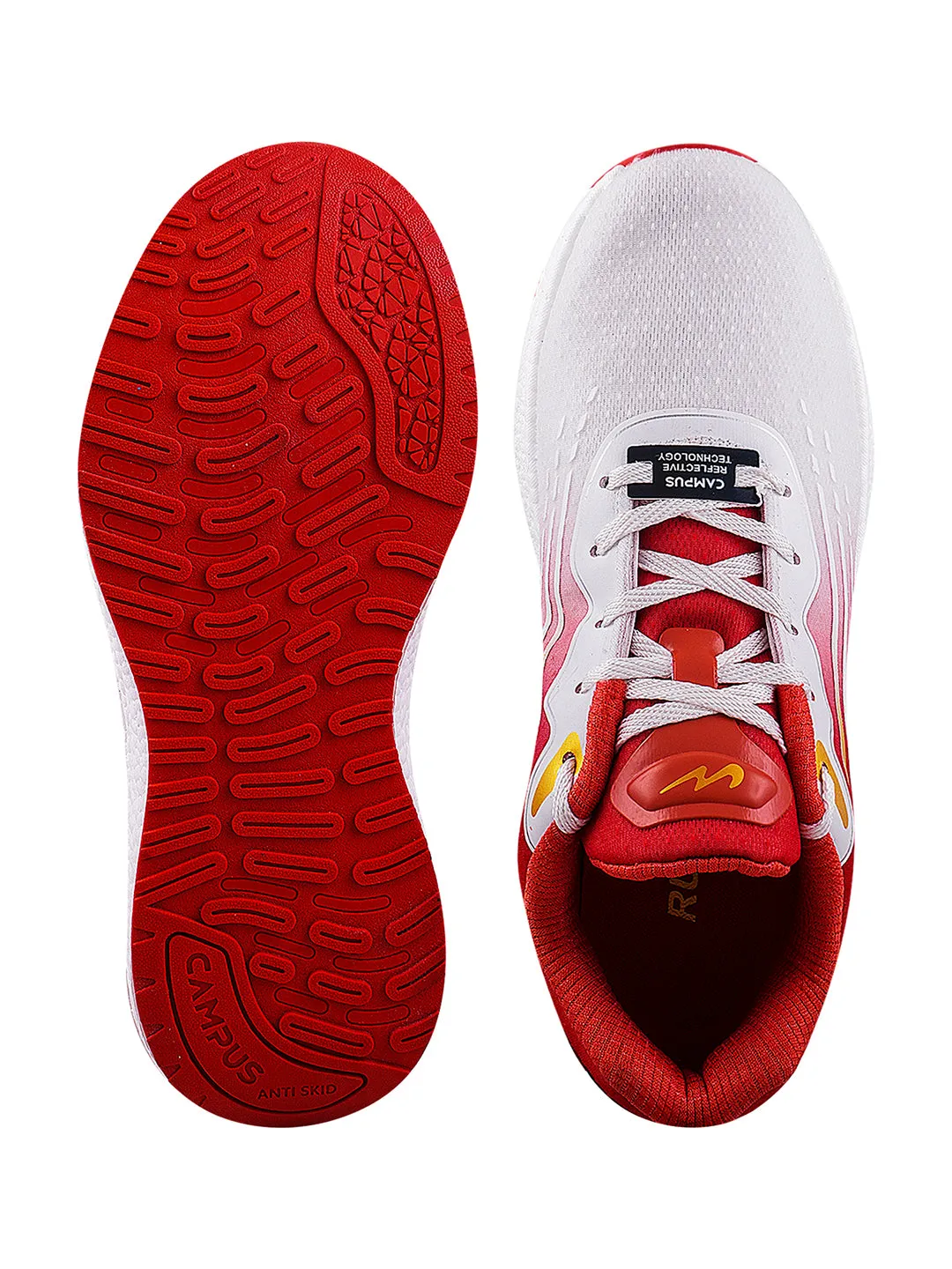 STRIDER White Men's Sports Shoes sold by Campus Shoes product image thumbnail 5