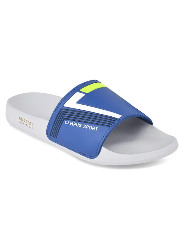 SL-432 Blue Men's Slides sold by Campus Shoes