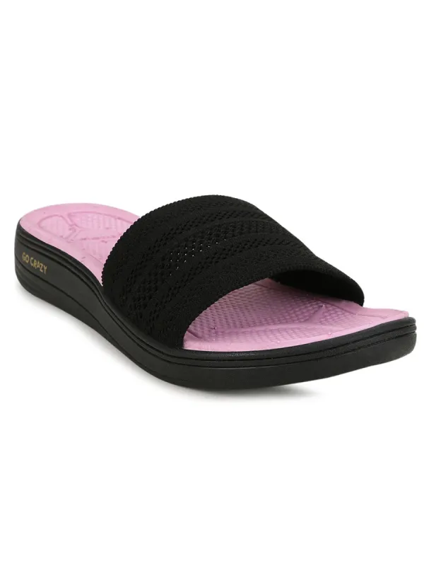 SL-404L-A Black Women's Slides sold by Campus Shoes
