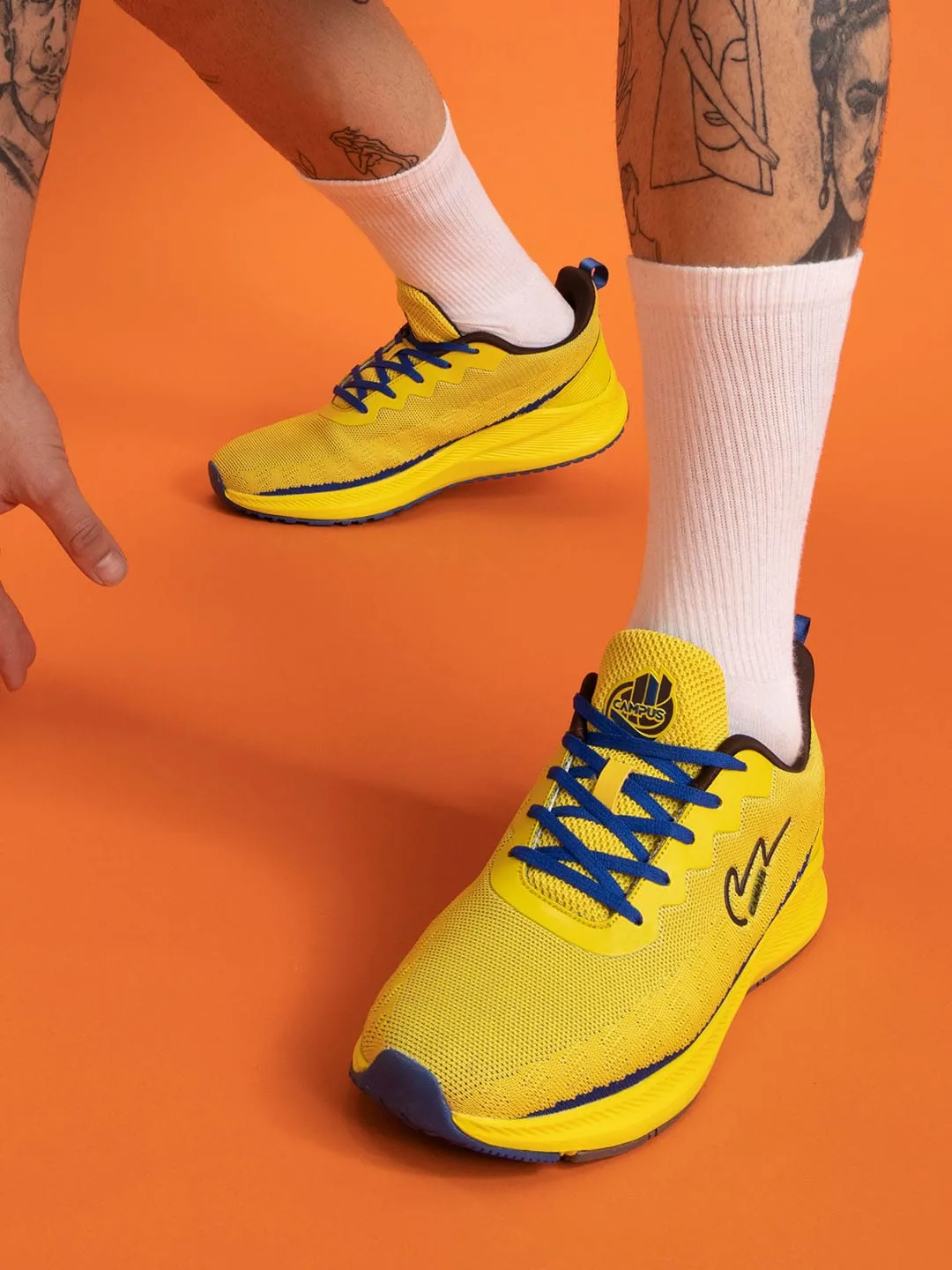 CAMP SCORE Yellow Men's Running Shoes sold by Campus Shoes product image thumbnail 4