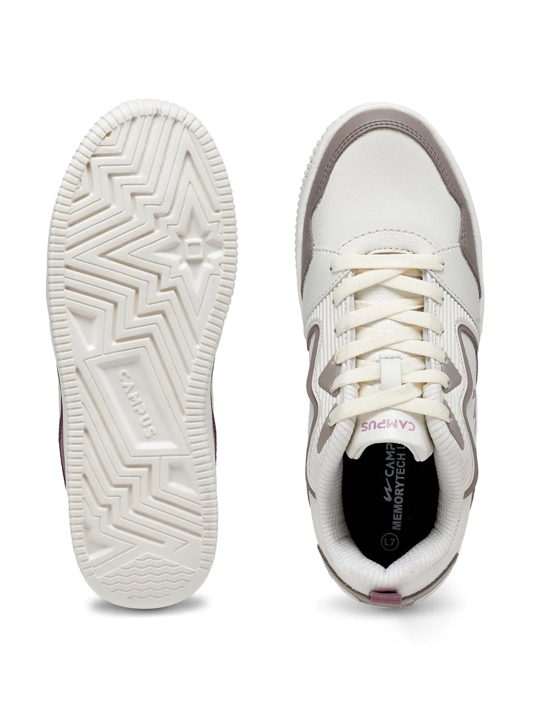 OGL-06 Off White Women's Sneakers sold by Campus Shoes product image thumbnail 3
