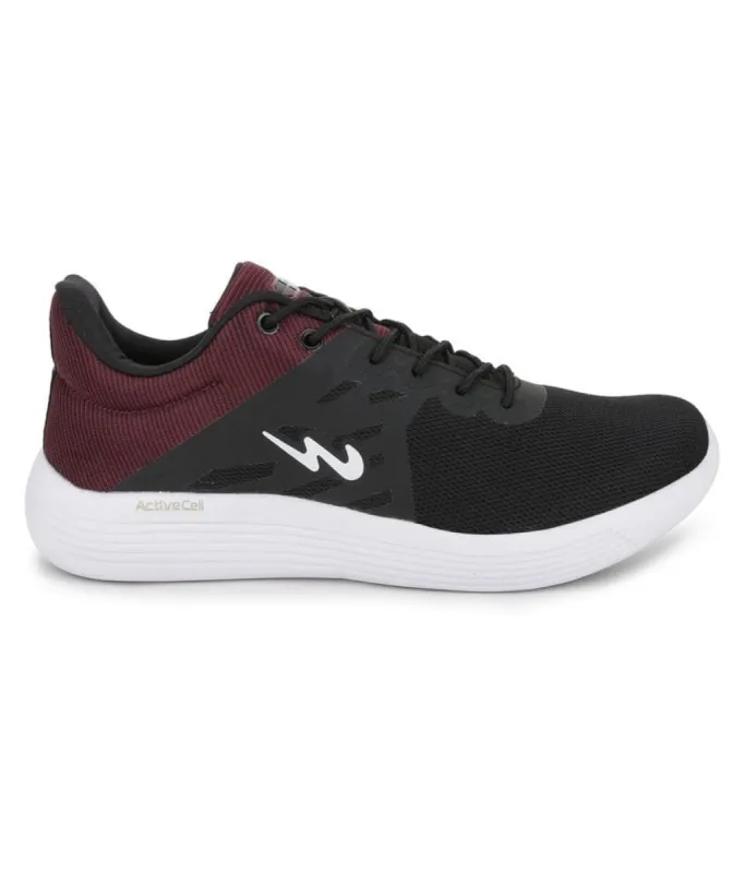 ETHAN(CMP-11) Black Men's Running Shoes sold by Campus Shoes