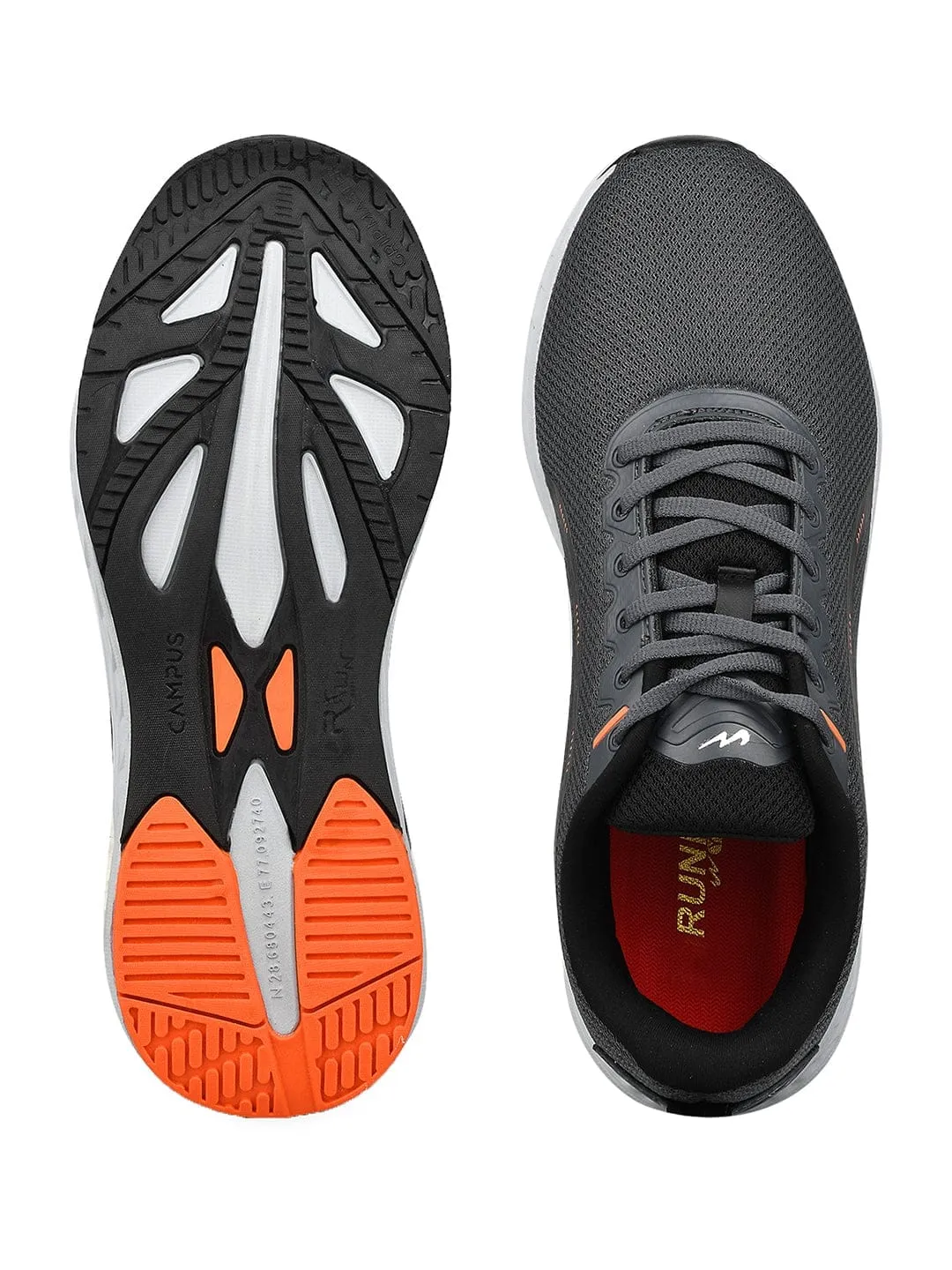 ATLANTA Grey Men's Running Shoes sold by Campus Shoes product image thumbnail 4