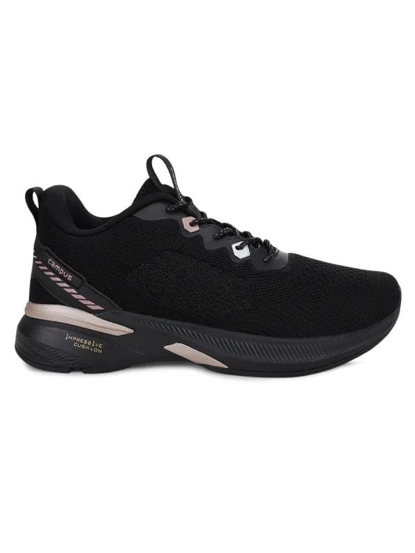 KEREN Black Women's Running Shoes sold by Campus Shoes