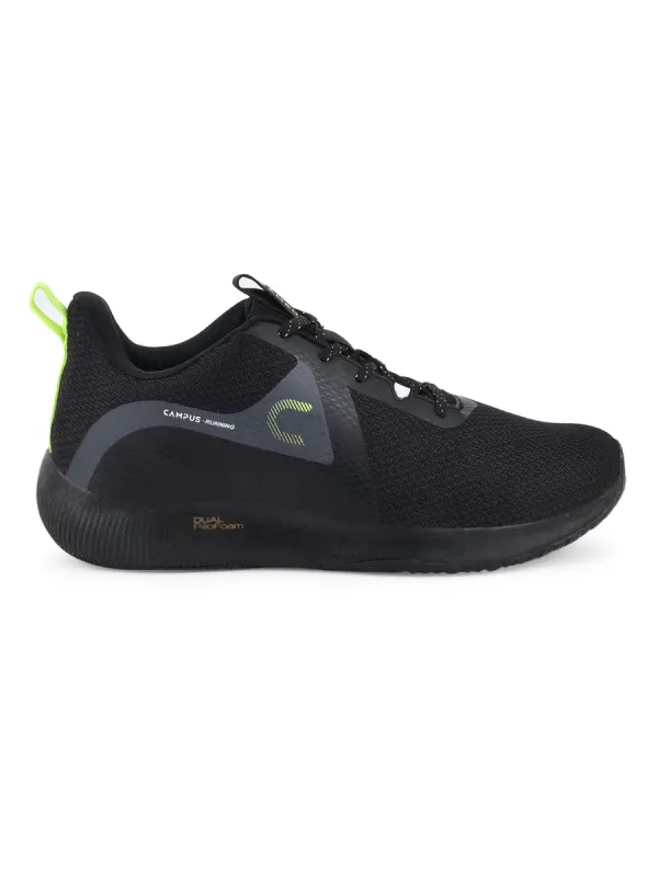 ALGERIA Black Men's Running Shoes sold by Campus Shoes