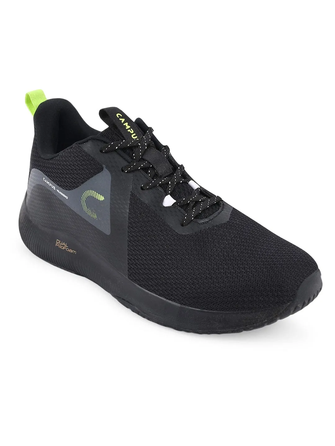 ALGERIA Black Men's Running Shoes sold by Campus Shoes product image thumbnail 2