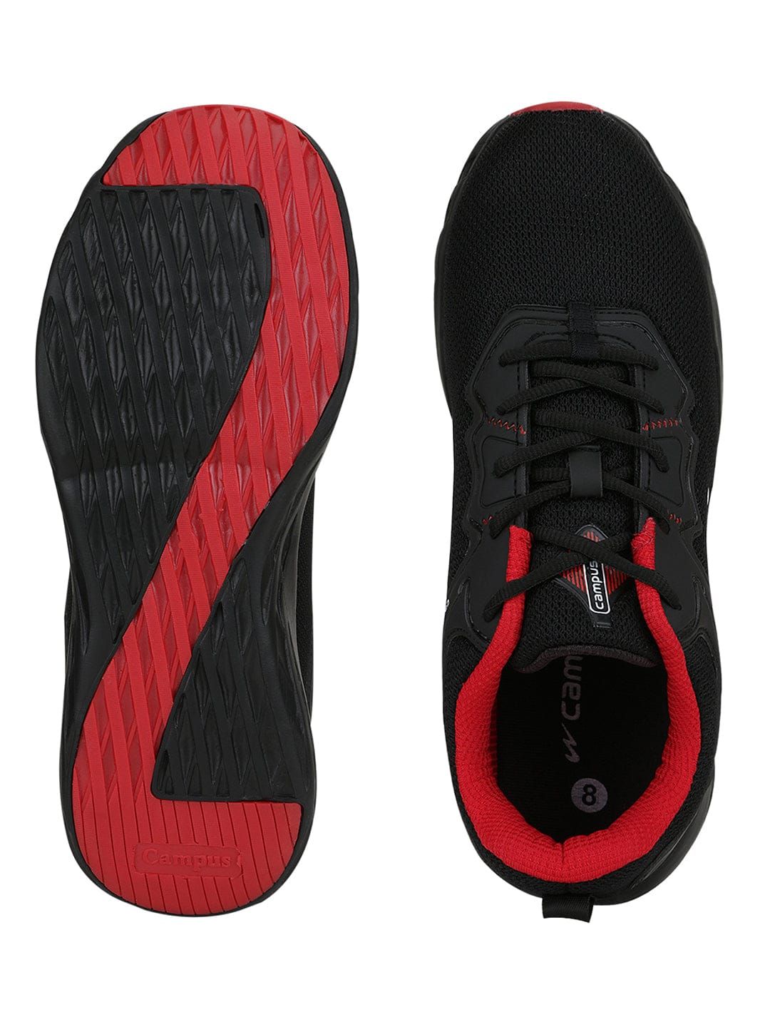 STEWART PRO Black Men's Running Shoes sold by Campus Shoes product image thumbnail 4