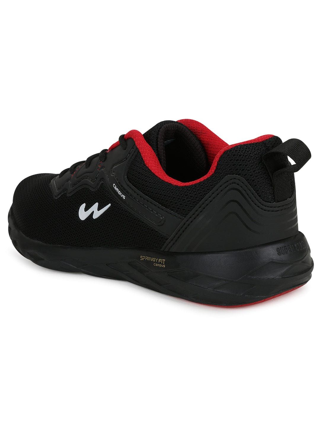 STEWART PRO Black Men's Running Shoes sold by Campus Shoes product image thumbnail 3