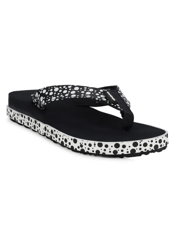GCL-2007 Black Women's Flip Flops sold by Campus Shoes