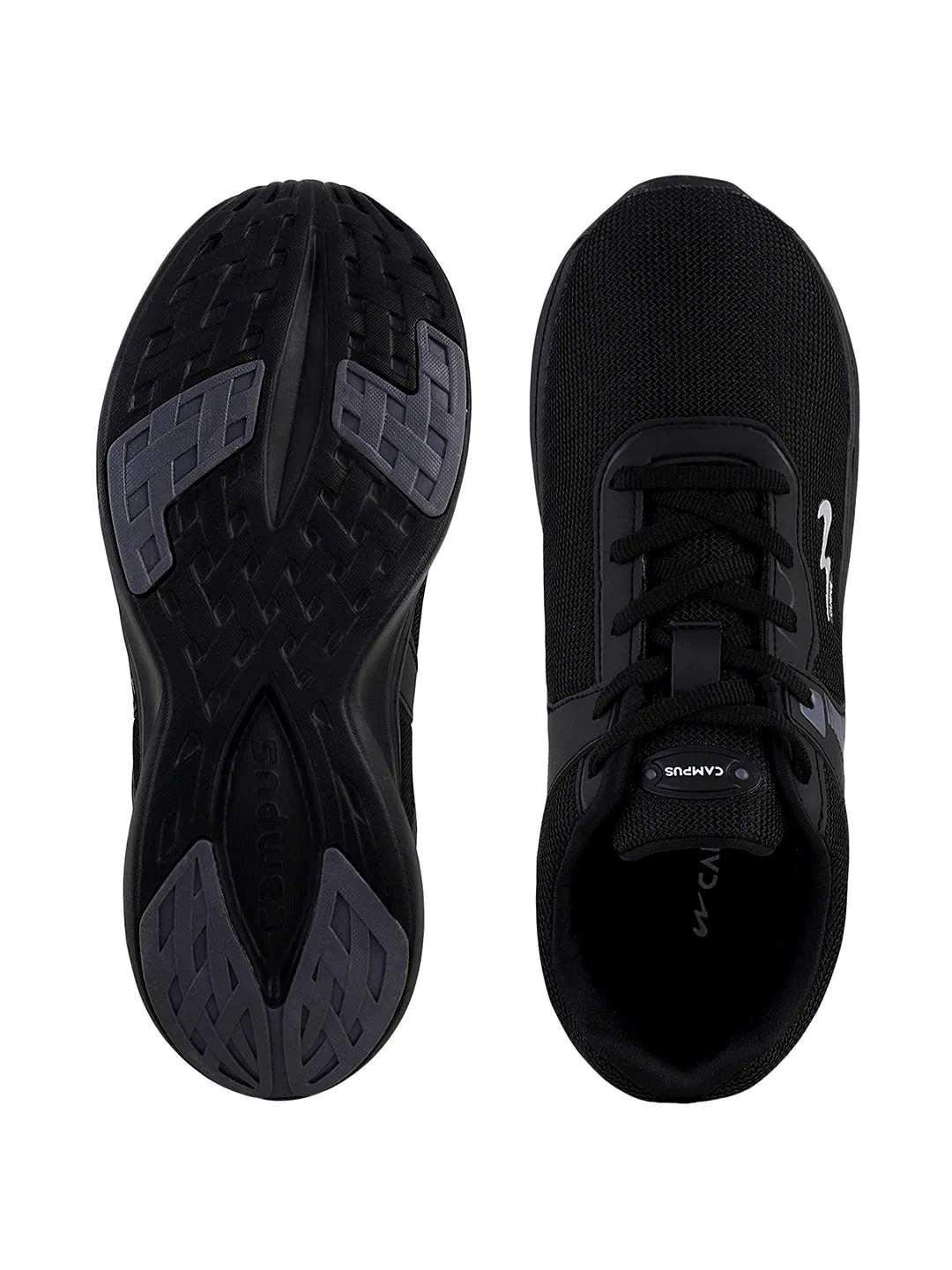 CARLO Black Men's Running Shoes sold by Campus Shoes product image thumbnail 4