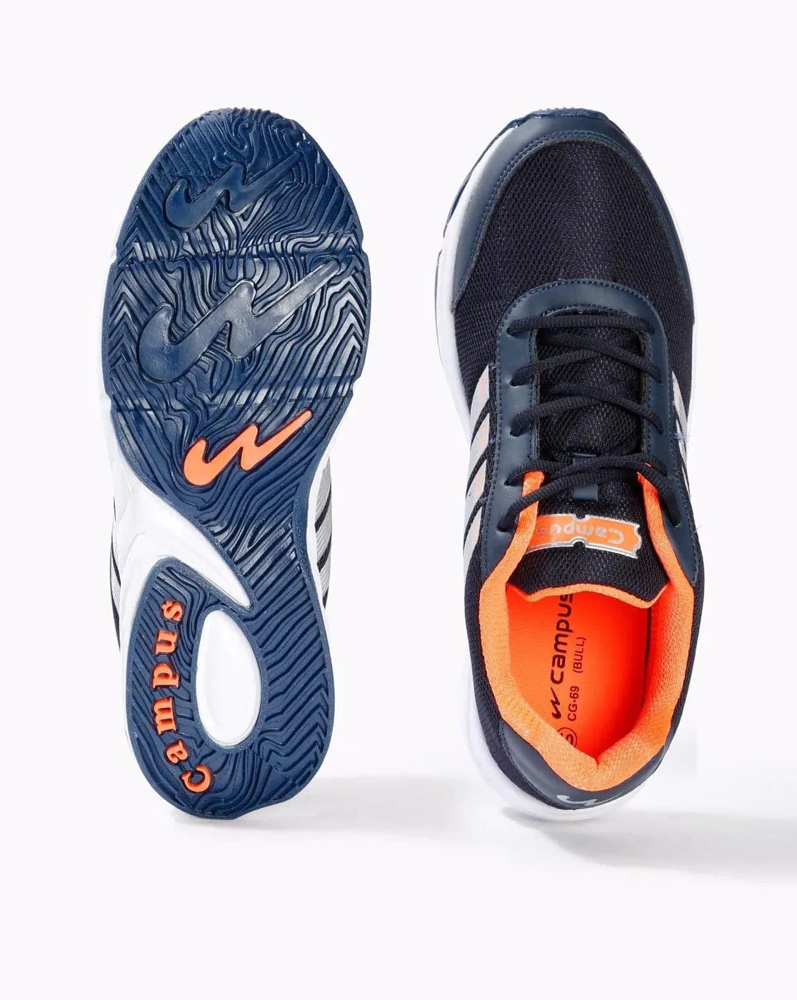 BULL PRO Navy Men's Running Shoes sold by Campus Shoes product image thumbnail 5