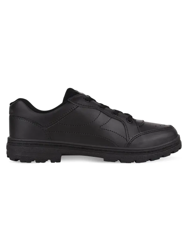 CS-63S Black Men's School Shoes sold by Campus Shoes