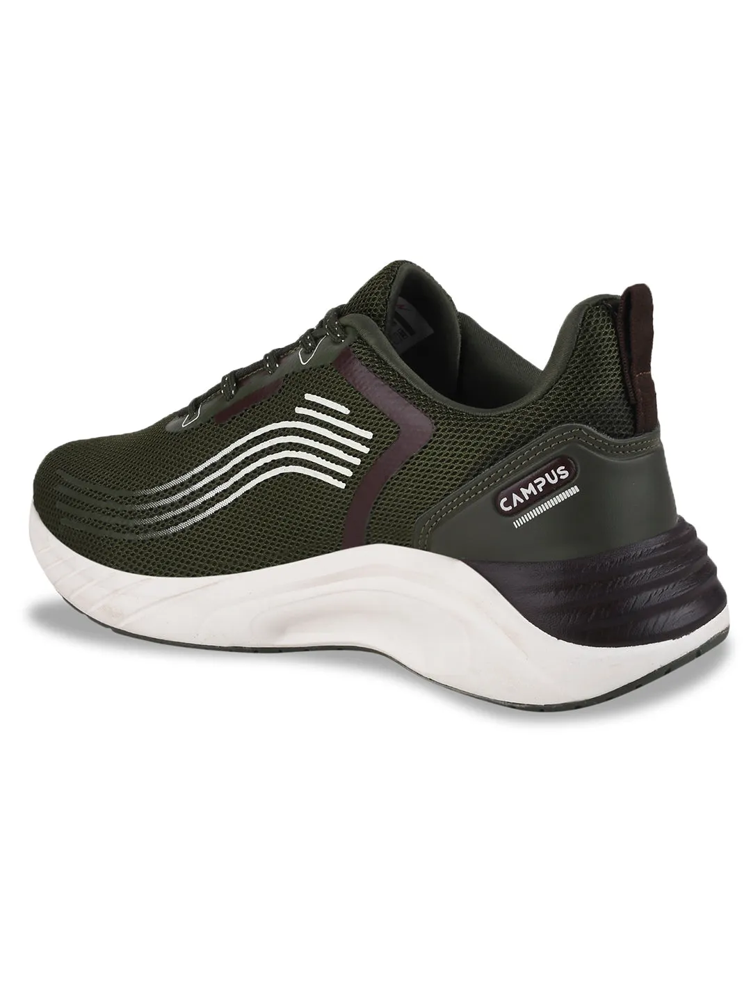 CAMP DRAKE Olive Men's Running Shoes sold by Campus Shoes product image thumbnail 3