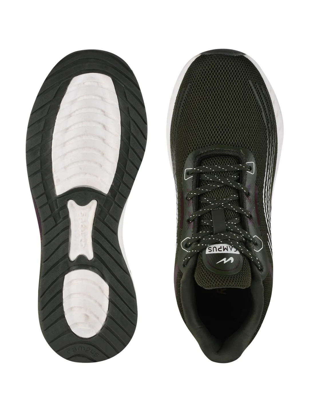 CAMP DRAKE Olive Men's Running Shoes sold by Campus Shoes product image thumbnail 5