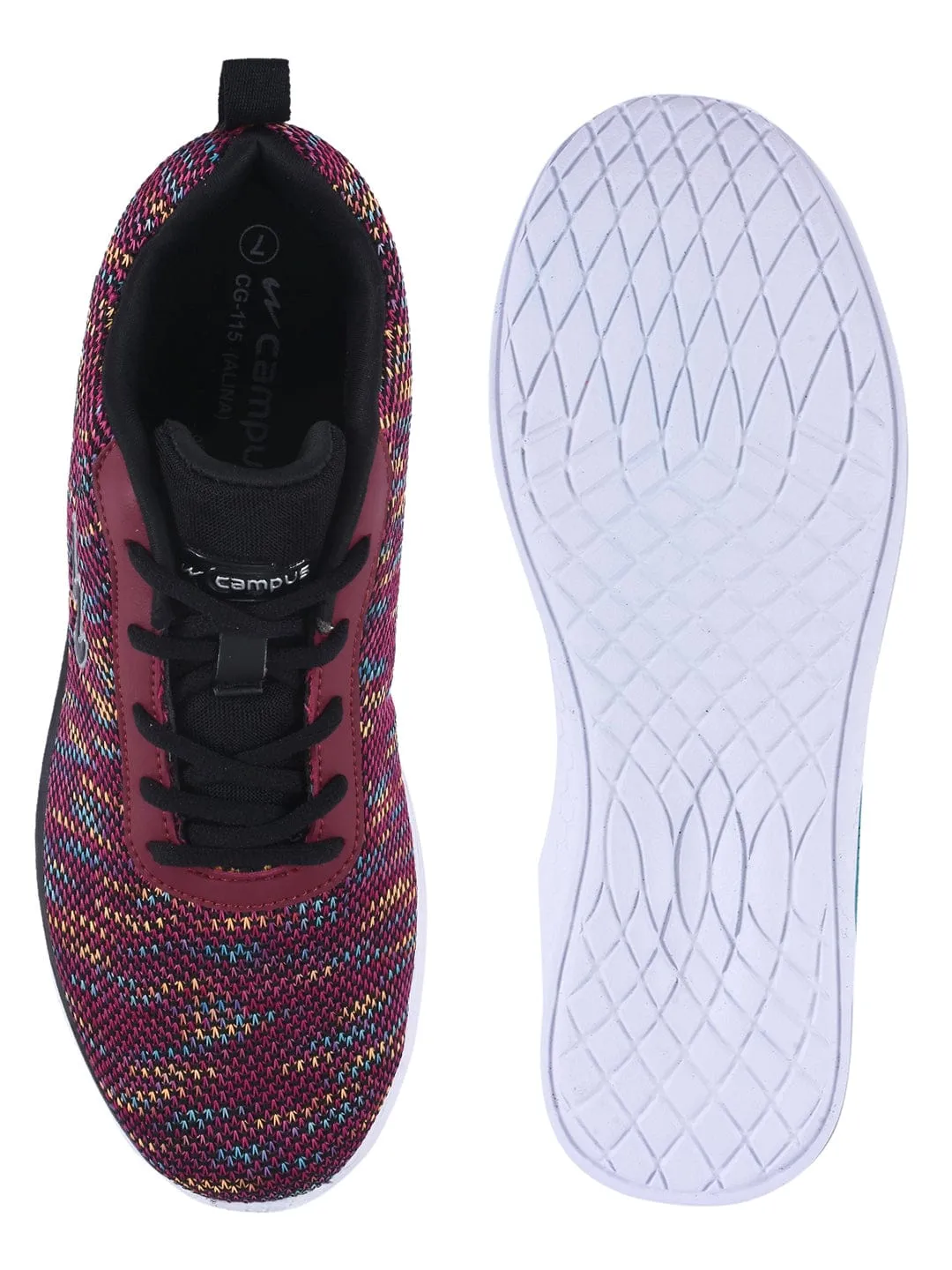 ALINA Maroon Women's Running Shoes sold by Campus Shoes product image thumbnail 5