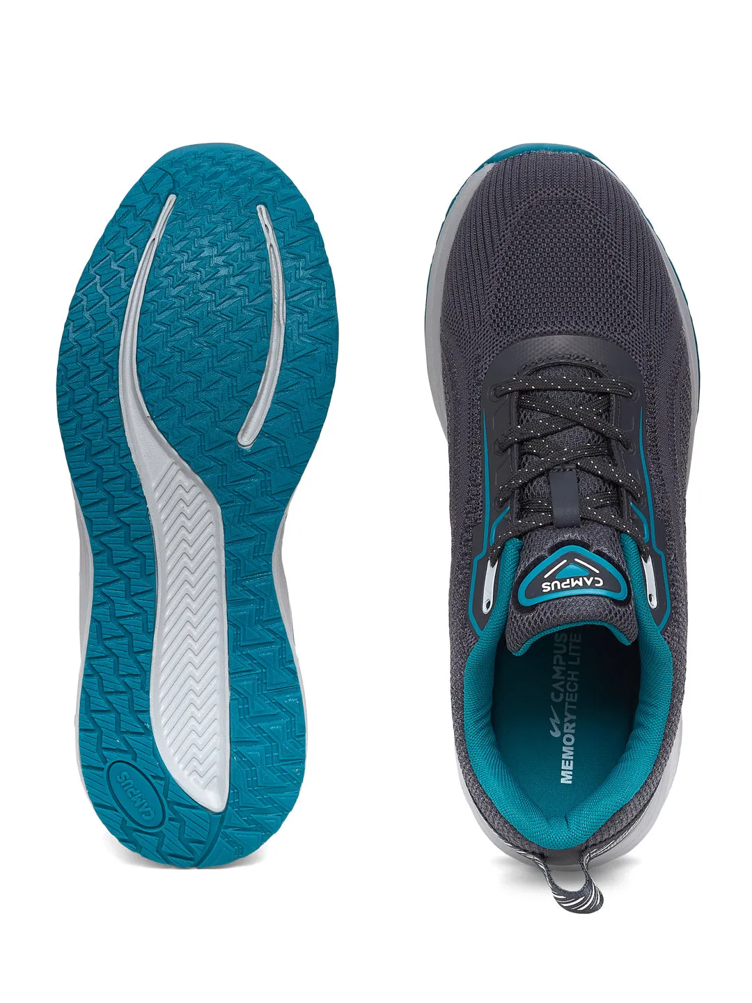 PLUSH Grey Men's Running Shoes sold by Campus Shoes product image thumbnail 4