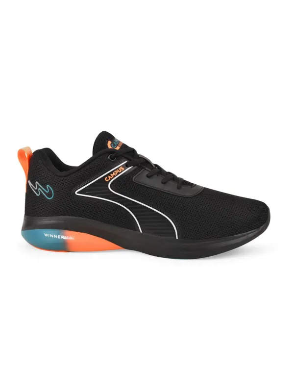 CAMP-THRIVE Black Men's Running Shoes sold by Campus Shoes