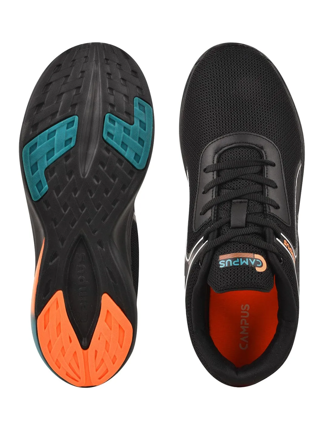 CAMP-THRIVE Black Men's Running Shoes sold by Campus Shoes product image thumbnail 4