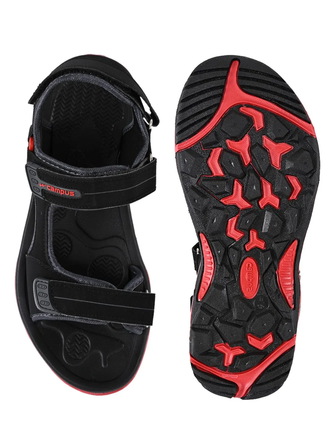 SD-054 Black Men's Sandals sold by Campus Shoes product image thumbnail 4