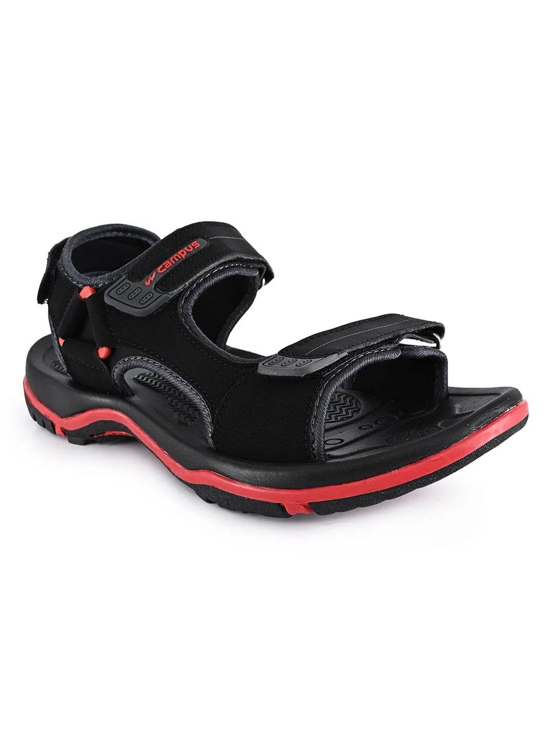 SD-054 Black Men's Sandals sold by Campus Shoes product image thumbnail 2
