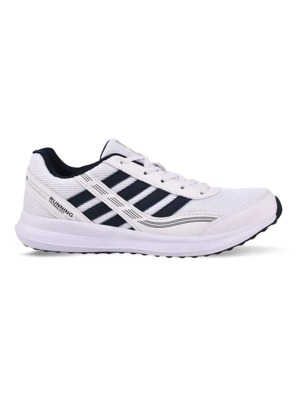 ROUTINE  White Men's Running Shoes sold by Campus Shoes
