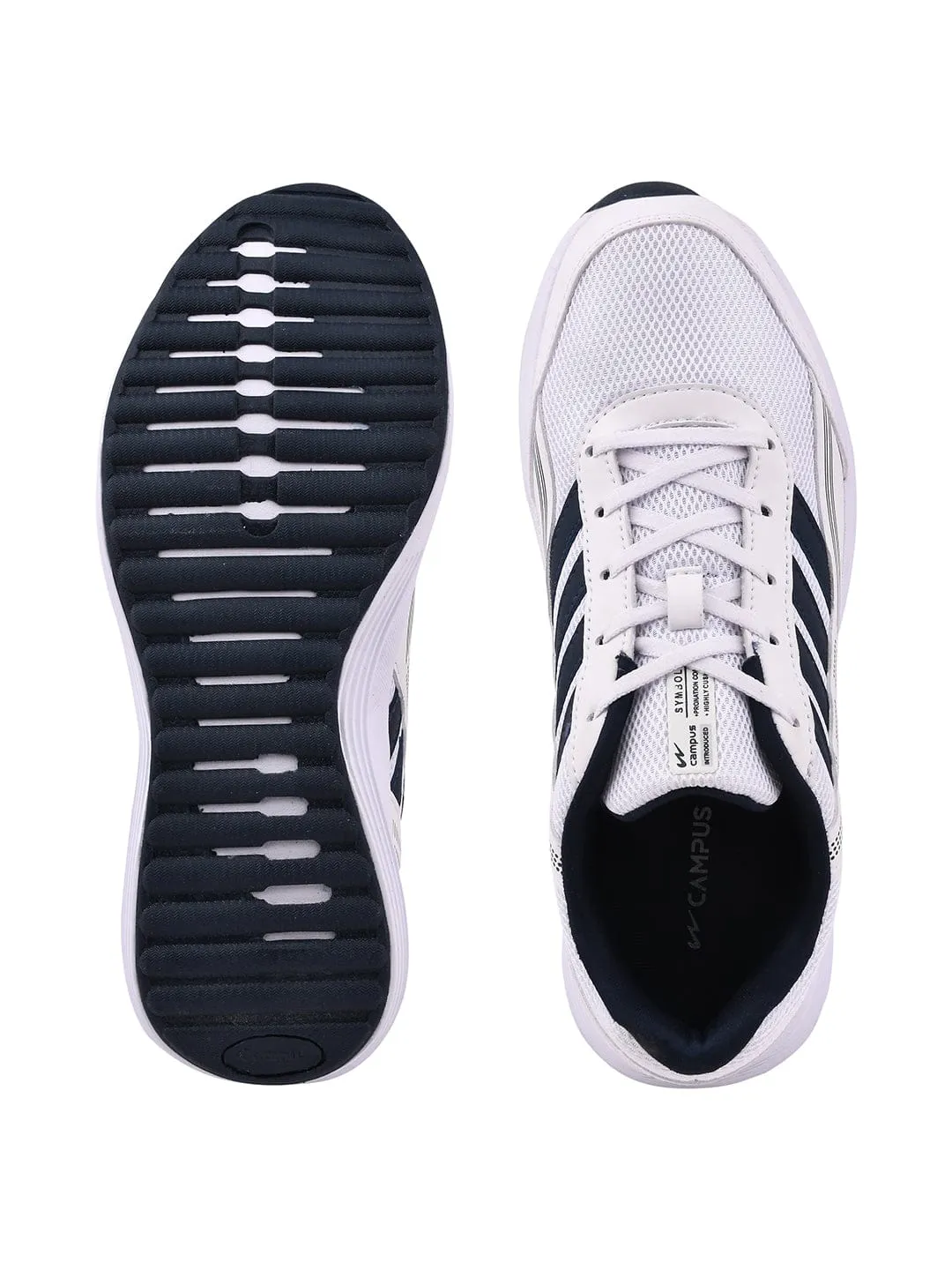 ROUTINE White Men's Running Shoes sold by Campus Shoes product image thumbnail 4