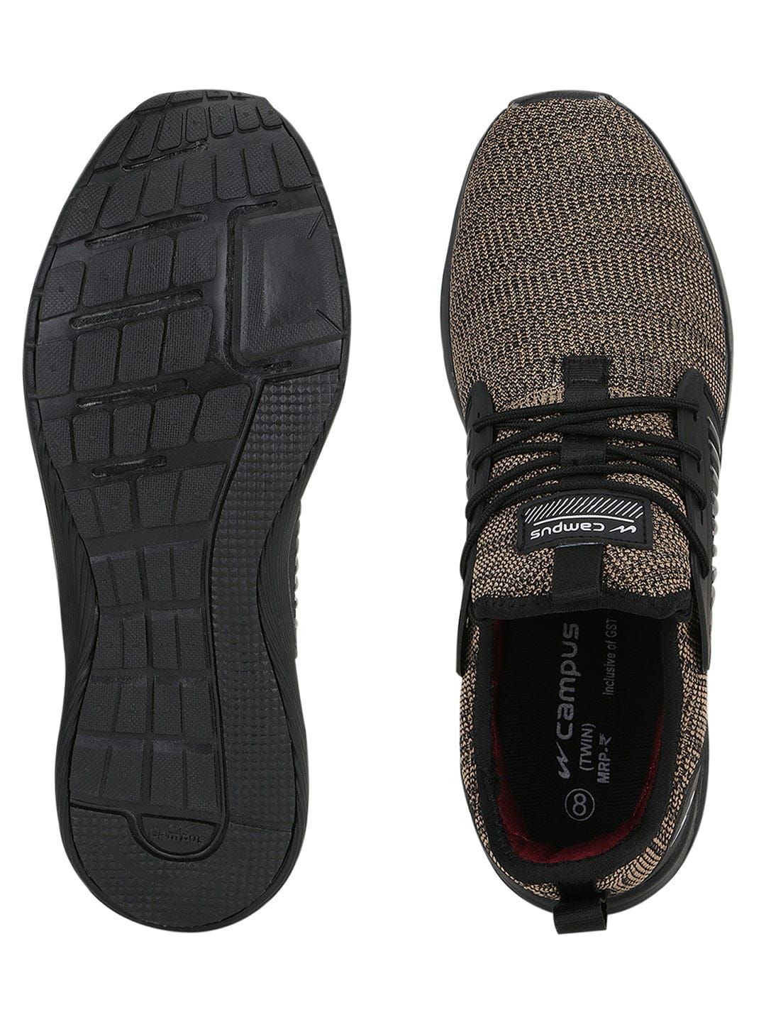 TWIN Beige Men's Running Shoes sold by Campus Shoes product image thumbnail 4