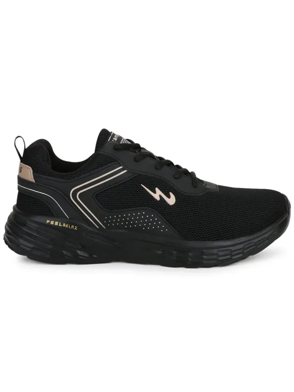 KOSMO PRO Black Men's Running Shoes sold by Campus Shoes