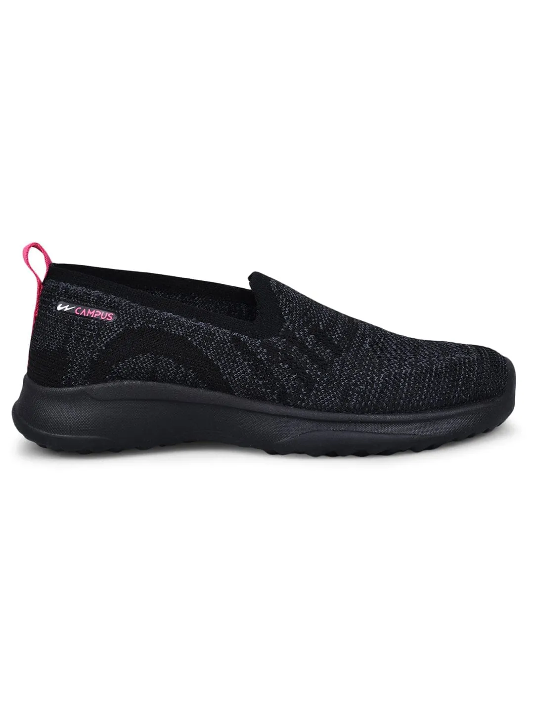 CAMP-KITE Black Women's Slip-ons sold by Campus Shoes