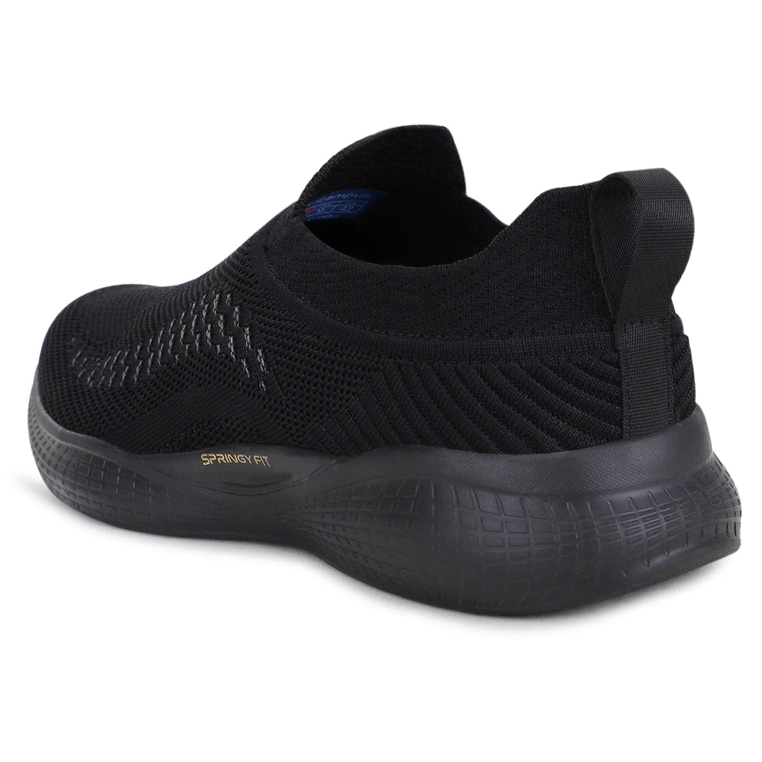 VAYU Black Men's Walking Shoes sold by Campus Shoes product image thumbnail 3