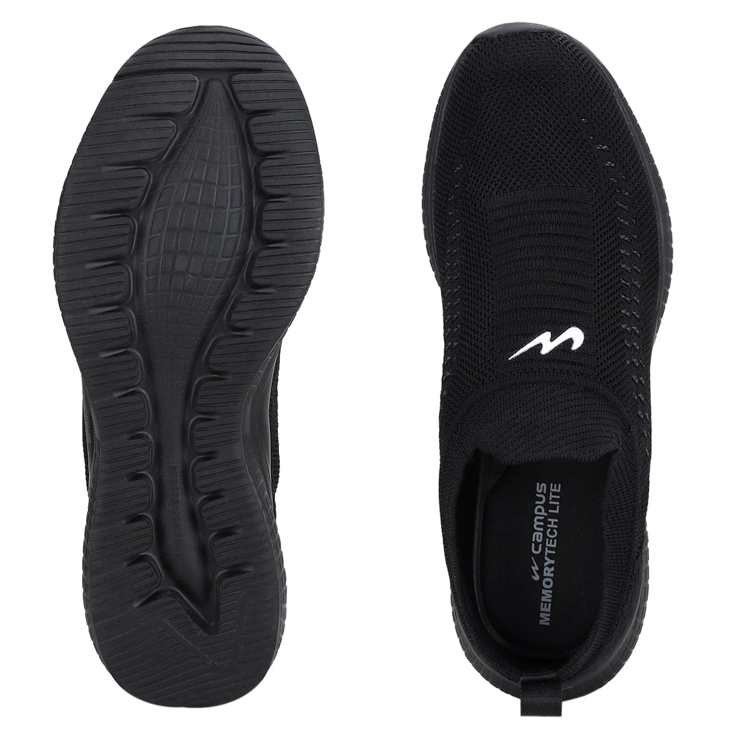 VAYU Black Men's Walking Shoes sold by Campus Shoes product image thumbnail 4