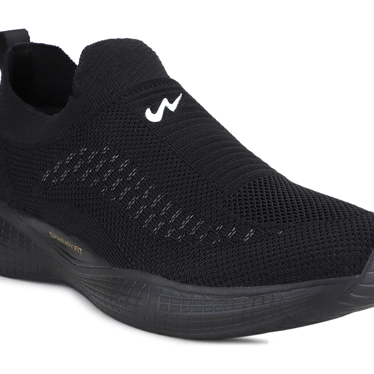 VAYU Black Men's Walking Shoes sold by Campus Shoes product image thumbnail 5