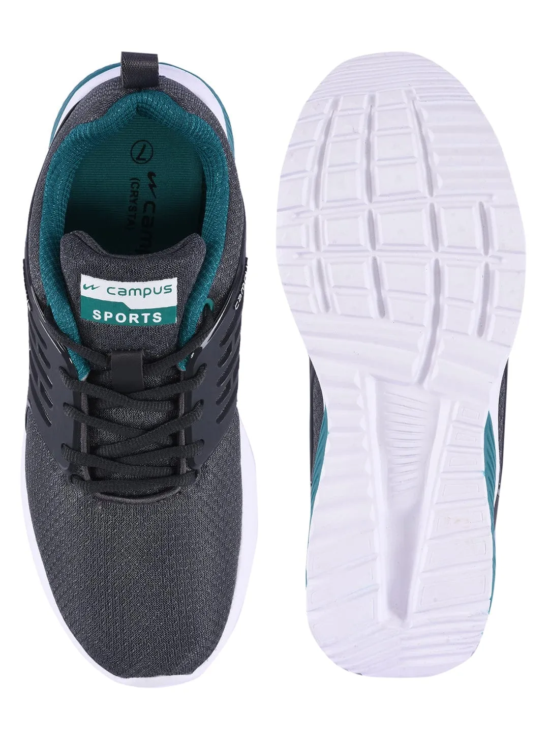 CRYSTA Pro Grey Men's Running Shoes sold by Campus Shoes product image thumbnail 4