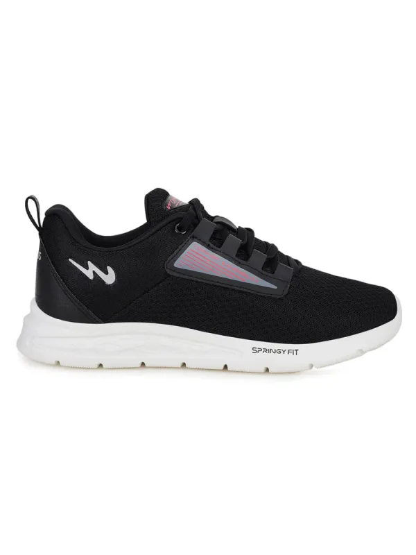 LYRA Black Women's Running Shoes sold by Campus Shoes