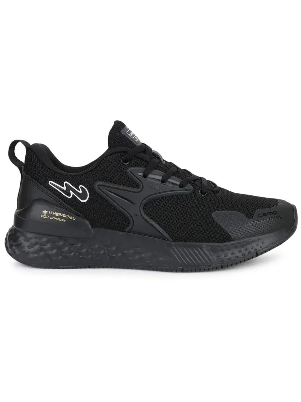 SIMON PRO Black Men's Running Shoes sold by Campus Shoes