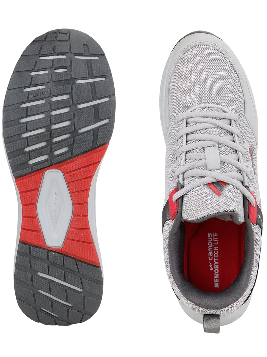 EUROPA Grey Men's Running Shoes sold by Campus Shoes product image thumbnail 4