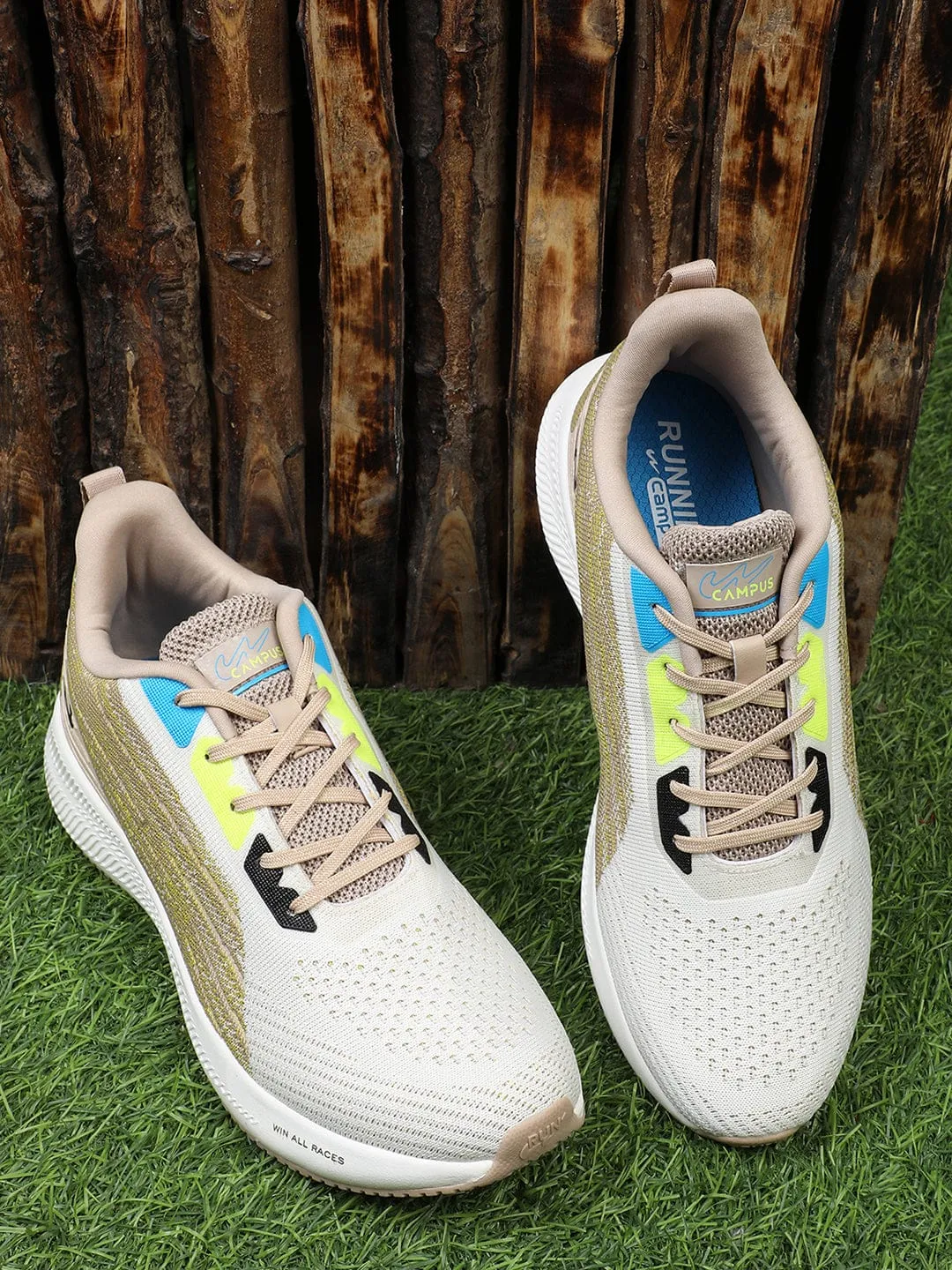 CAMP JASPER Off White Men's Running Shoes sold by Campus Shoes product image thumbnail 5