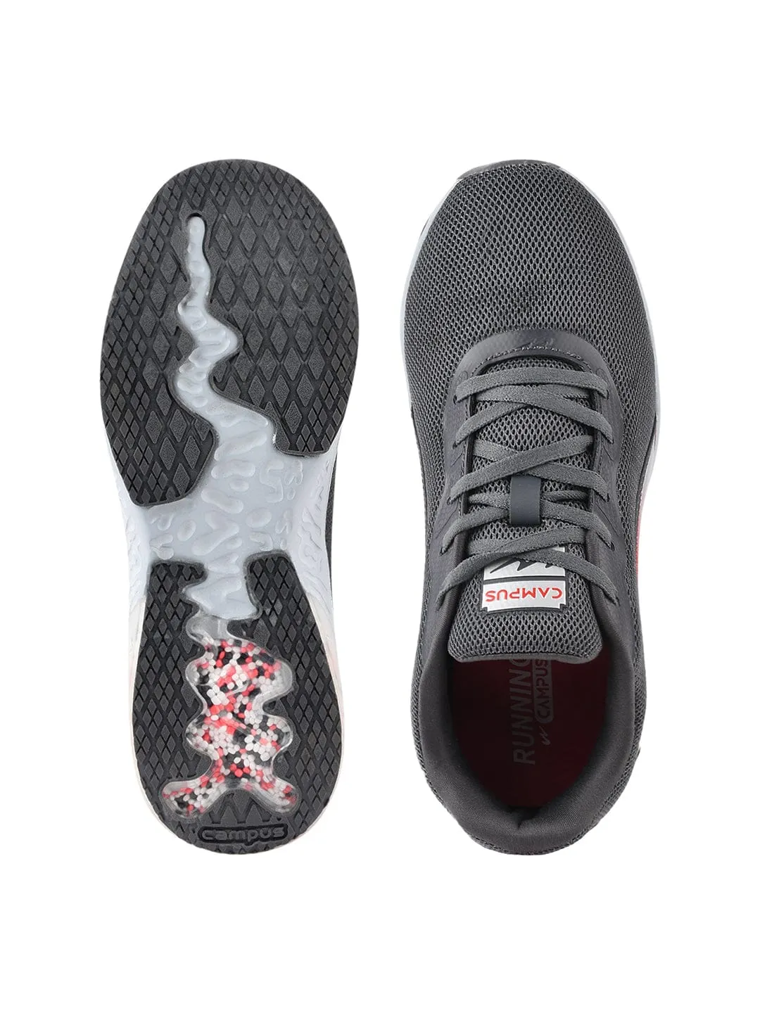 CLAY Grey Men's Running Shoes sold by Campus Shoes product image thumbnail 4